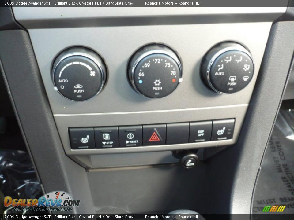 2009 Dodge Avenger SXT Brilliant Black Crystal Pearl / Dark Slate Gray Photo #24