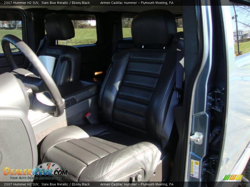 2007 Hummer H2 SUV Slate Blue Metallic / Ebony Black Photo #17