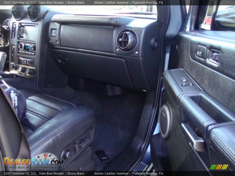 2007 Hummer H2 SUV Slate Blue Metallic / Ebony Black Photo #18