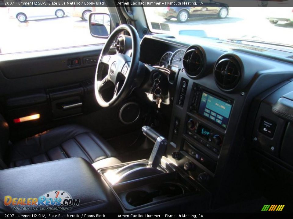 2007 Hummer H2 SUV Slate Blue Metallic / Ebony Black Photo #19