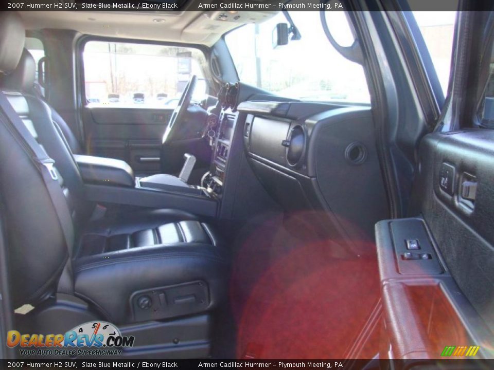 2007 Hummer H2 SUV Slate Blue Metallic / Ebony Black Photo #20