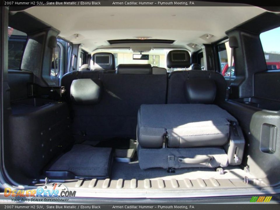 2007 Hummer H2 SUV Slate Blue Metallic / Ebony Black Photo #24