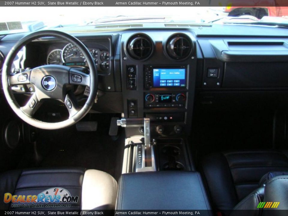 2007 Hummer H2 SUV Slate Blue Metallic / Ebony Black Photo #27