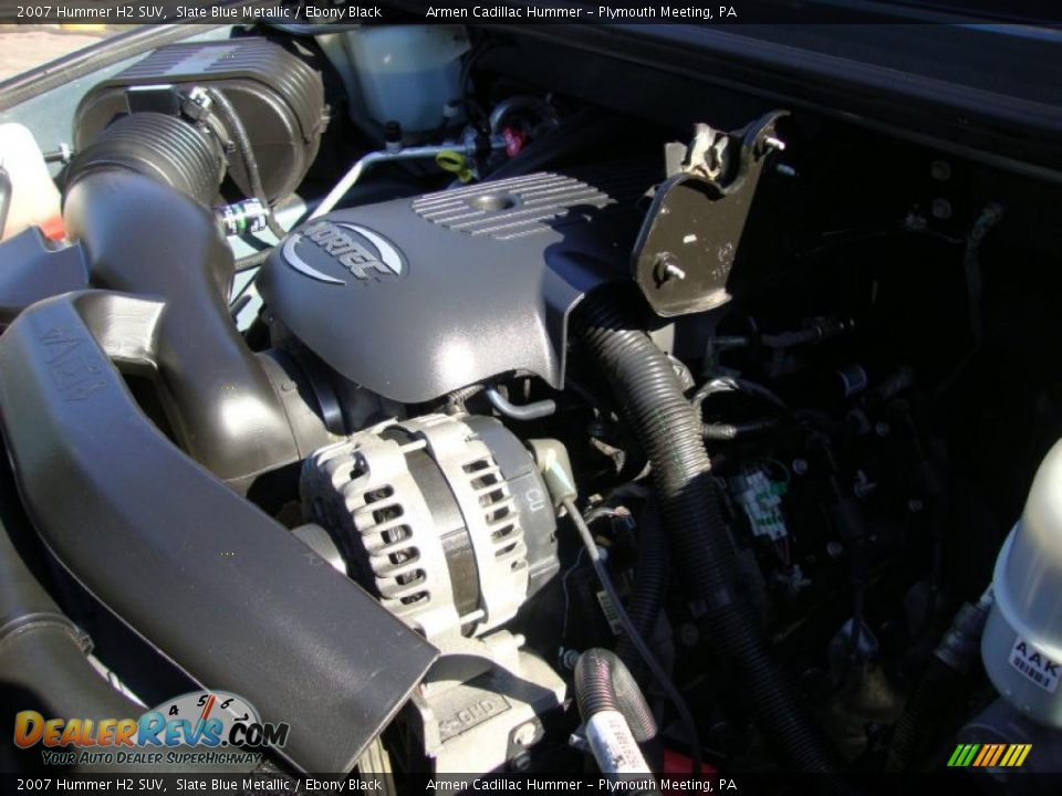 2007 Hummer H2 SUV Slate Blue Metallic / Ebony Black Photo #32