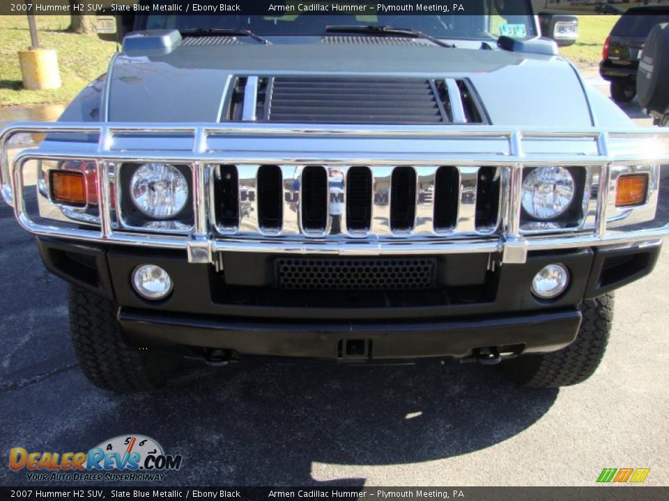 2007 Hummer H2 SUV Slate Blue Metallic / Ebony Black Photo #33
