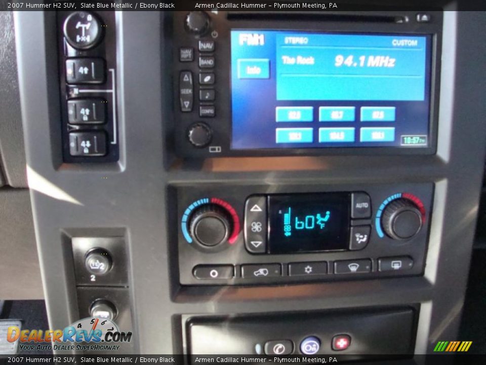 2007 Hummer H2 SUV Slate Blue Metallic / Ebony Black Photo #34