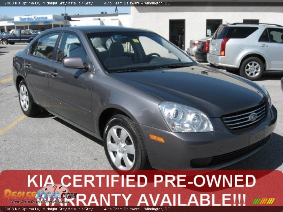2008 Kia Optima LX Midnight Gray Metallic / Gray Photo #1