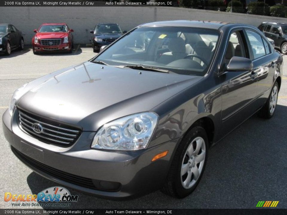 2008 Kia Optima LX Midnight Gray Metallic / Gray Photo #2