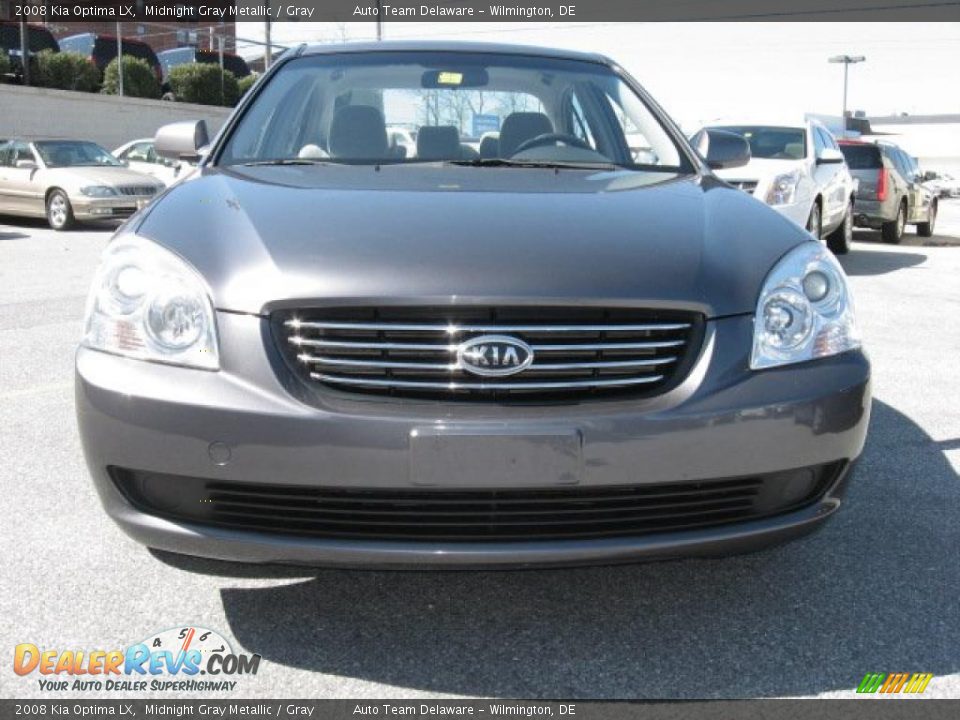 2008 Kia Optima LX Midnight Gray Metallic / Gray Photo #4