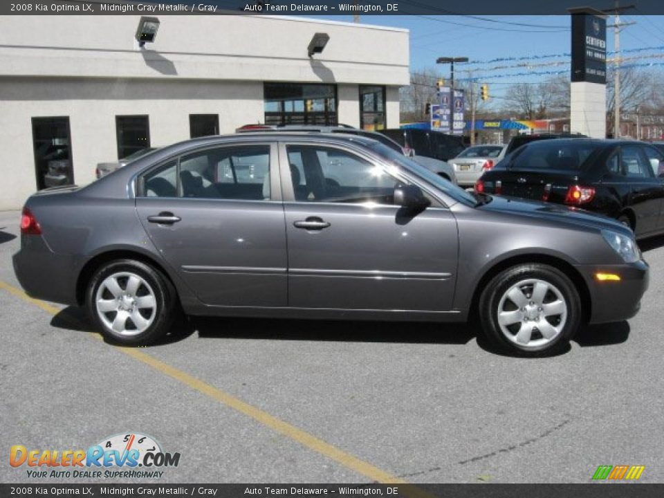2008 Kia Optima LX Midnight Gray Metallic / Gray Photo #5