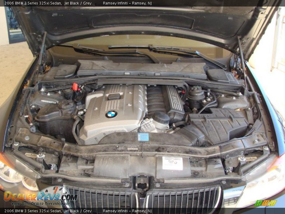 2006 BMW 3 Series 325xi Sedan Jet Black / Grey Photo #14