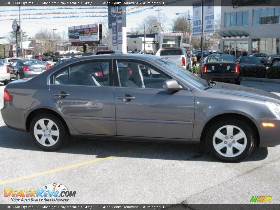 2008 Kia Optima LX Midnight Gray Metallic / Gray Photo #10