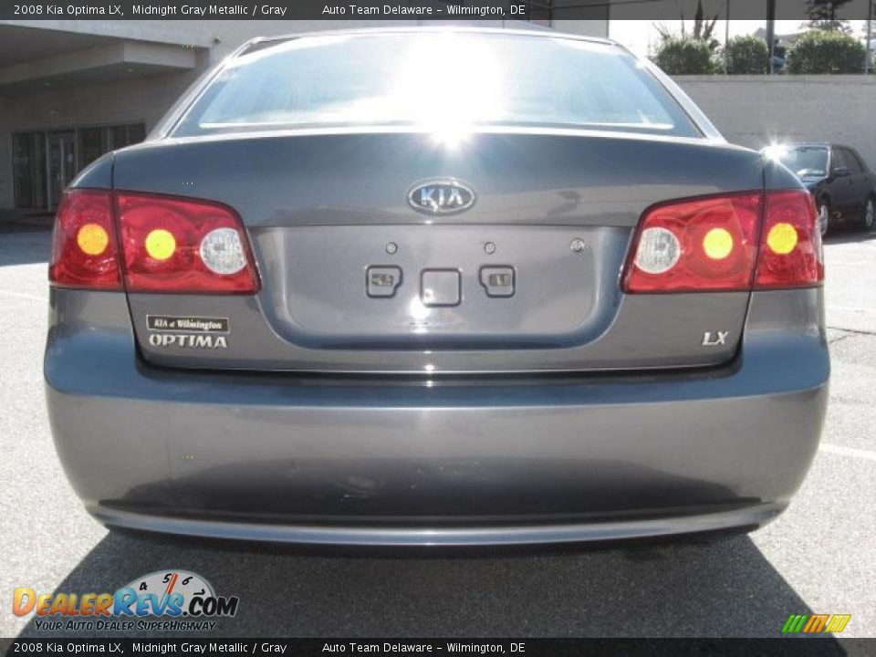 2008 Kia Optima LX Midnight Gray Metallic / Gray Photo #11