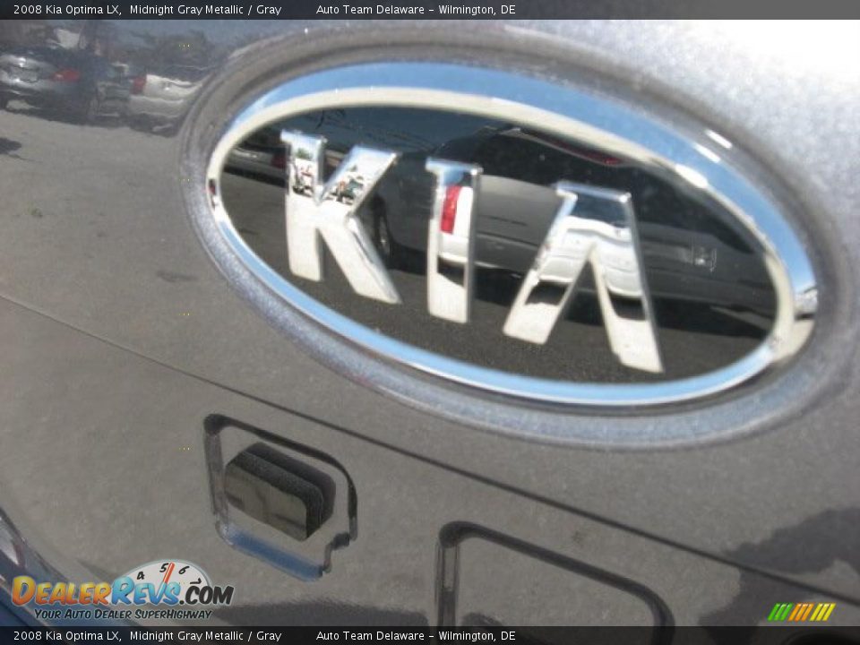 2008 Kia Optima LX Midnight Gray Metallic / Gray Photo #12