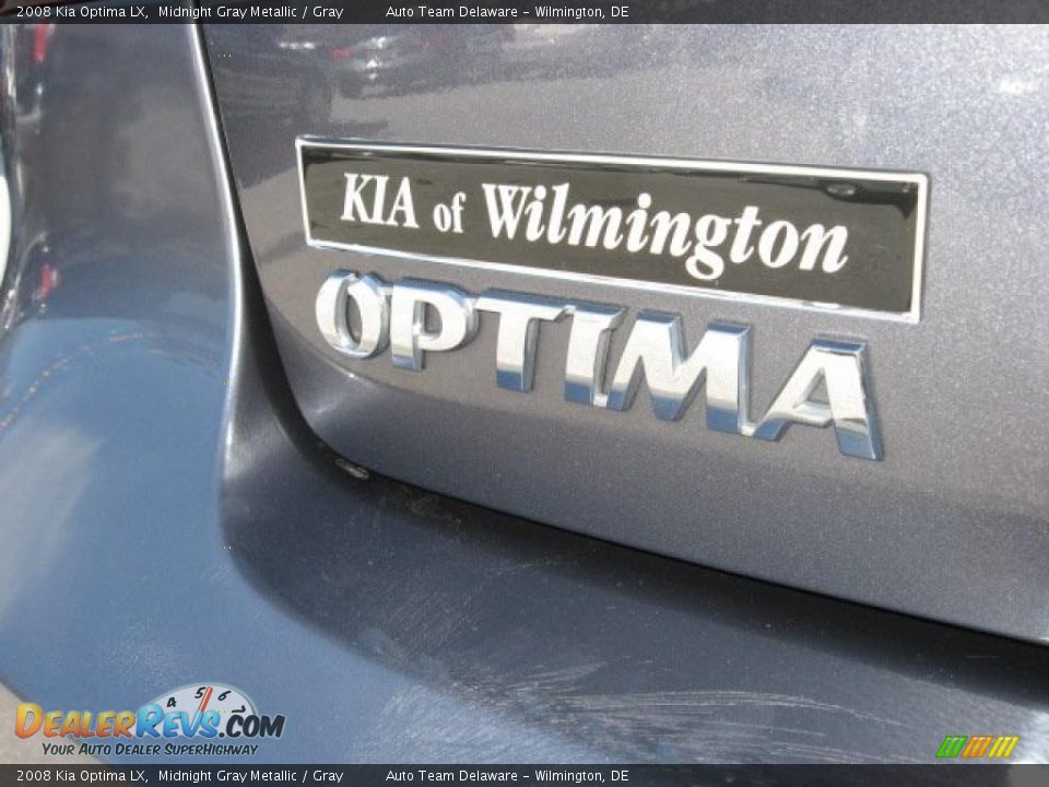 2008 Kia Optima LX Midnight Gray Metallic / Gray Photo #14