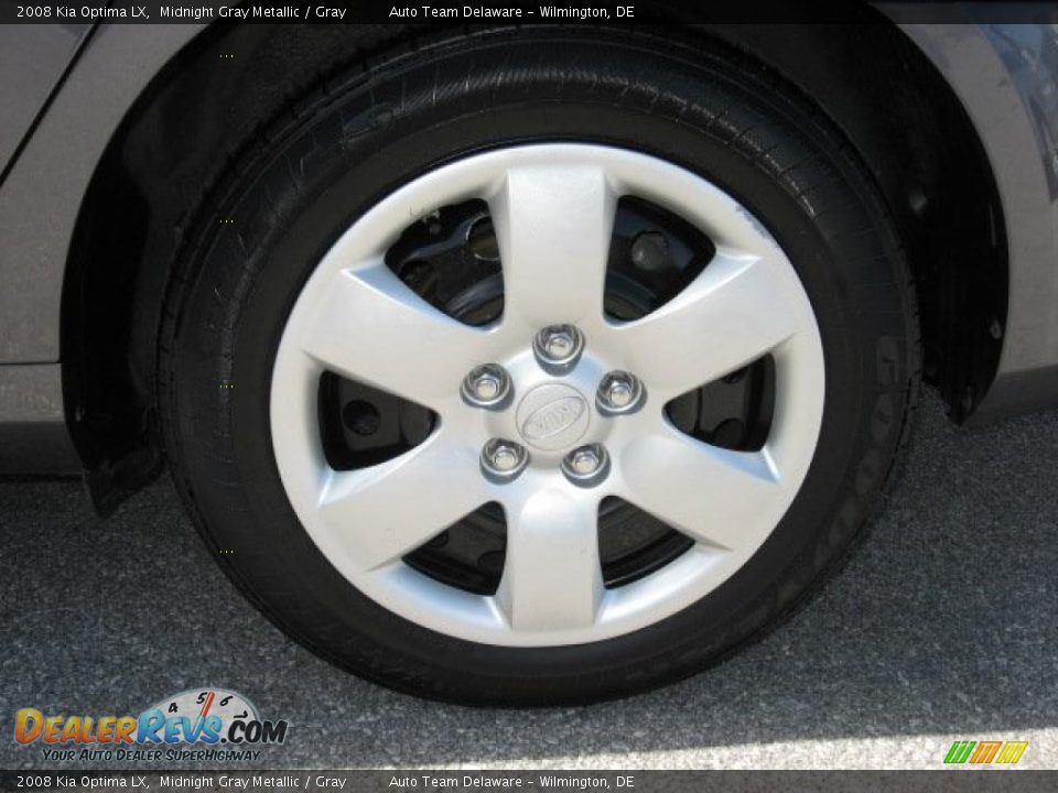 2008 Kia Optima LX Midnight Gray Metallic / Gray Photo #15