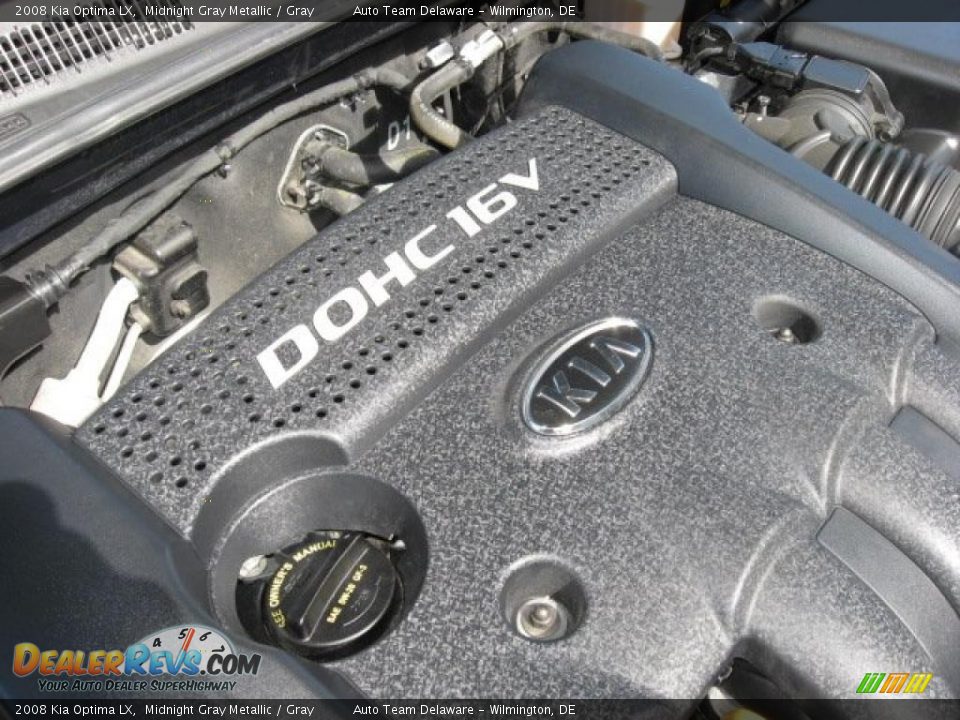 2008 Kia Optima LX Midnight Gray Metallic / Gray Photo #17