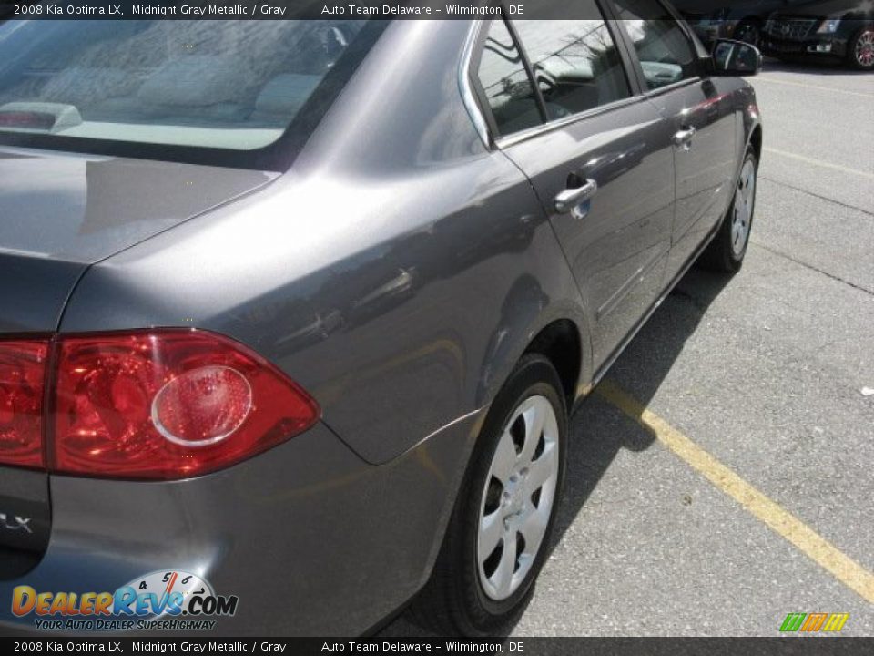 2008 Kia Optima LX Midnight Gray Metallic / Gray Photo #22