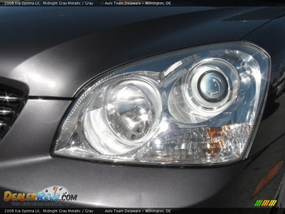 2008 Kia Optima LX Midnight Gray Metallic / Gray Photo #24