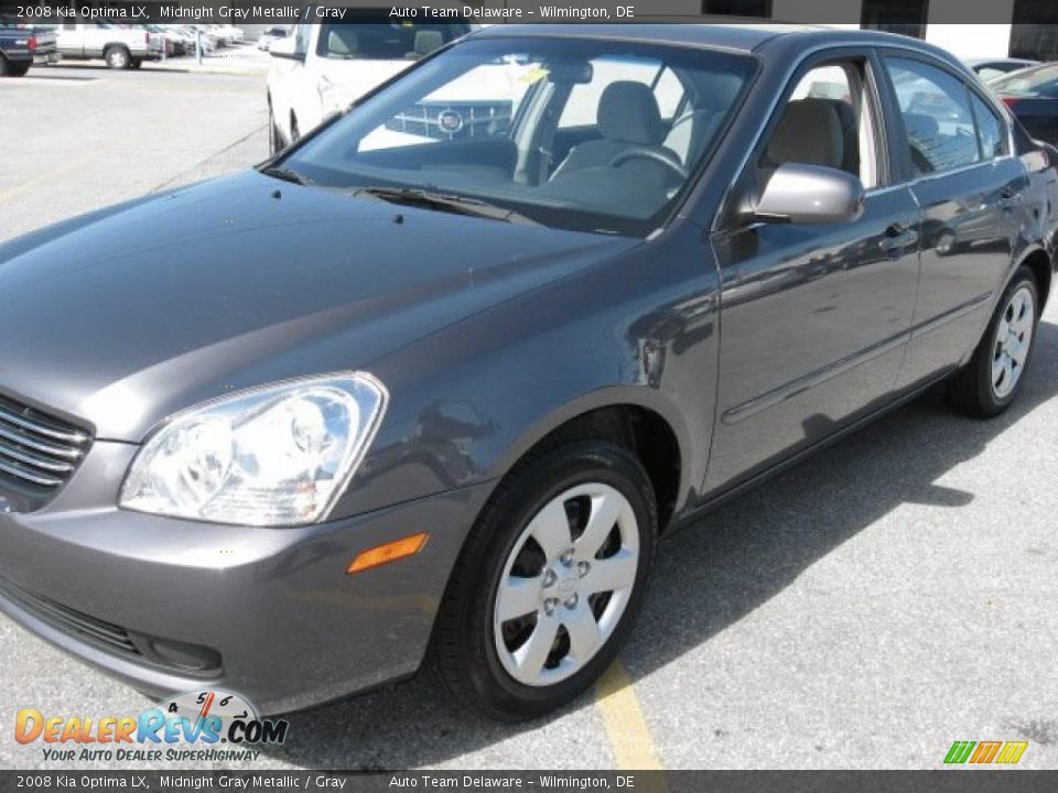 2008 Kia Optima LX Midnight Gray Metallic / Gray Photo #27