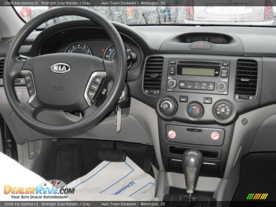2008 Kia Optima LX Midnight Gray Metallic / Gray Photo #29
