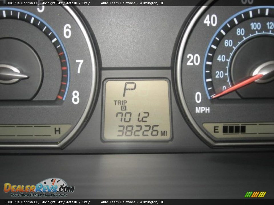 2008 Kia Optima LX Midnight Gray Metallic / Gray Photo #31