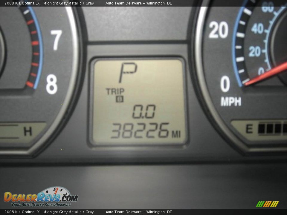 2008 Kia Optima LX Midnight Gray Metallic / Gray Photo #32