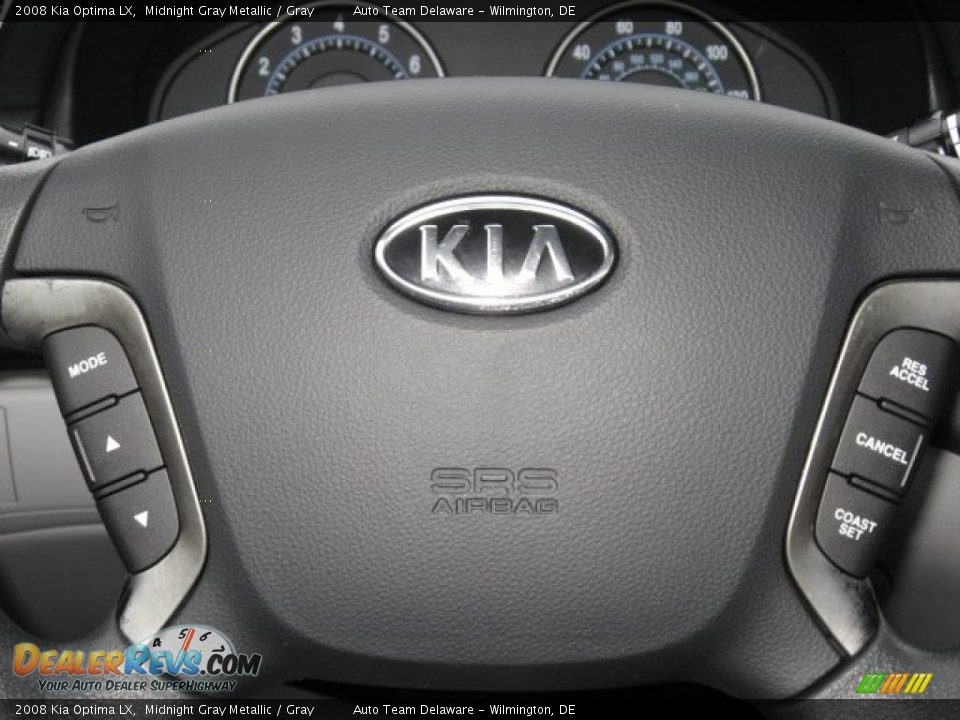 2008 Kia Optima LX Midnight Gray Metallic / Gray Photo #33
