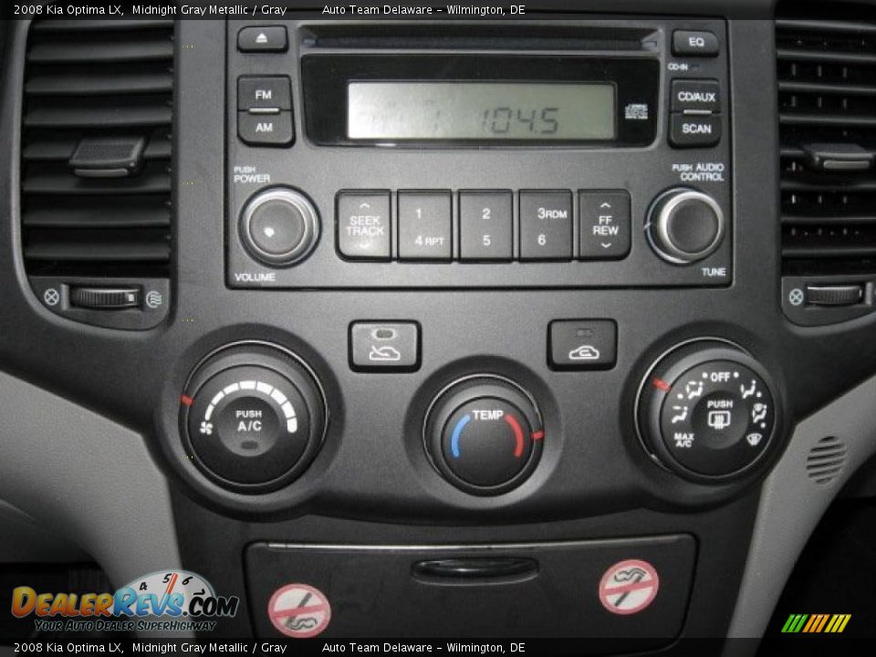 2008 Kia Optima LX Midnight Gray Metallic / Gray Photo #35