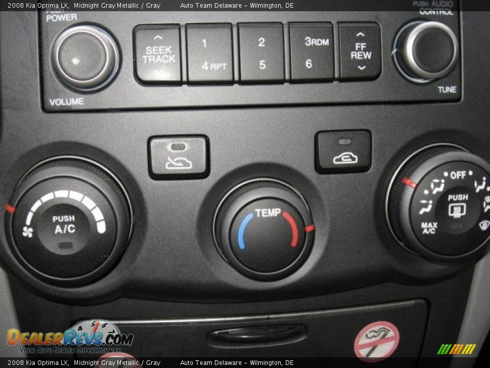 2008 Kia Optima LX Midnight Gray Metallic / Gray Photo #36