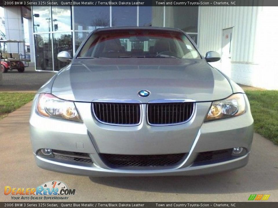 2006 BMW 3 Series 325i Sedan Quartz Blue Metallic / Terra/Black Dakota Leather Photo #2