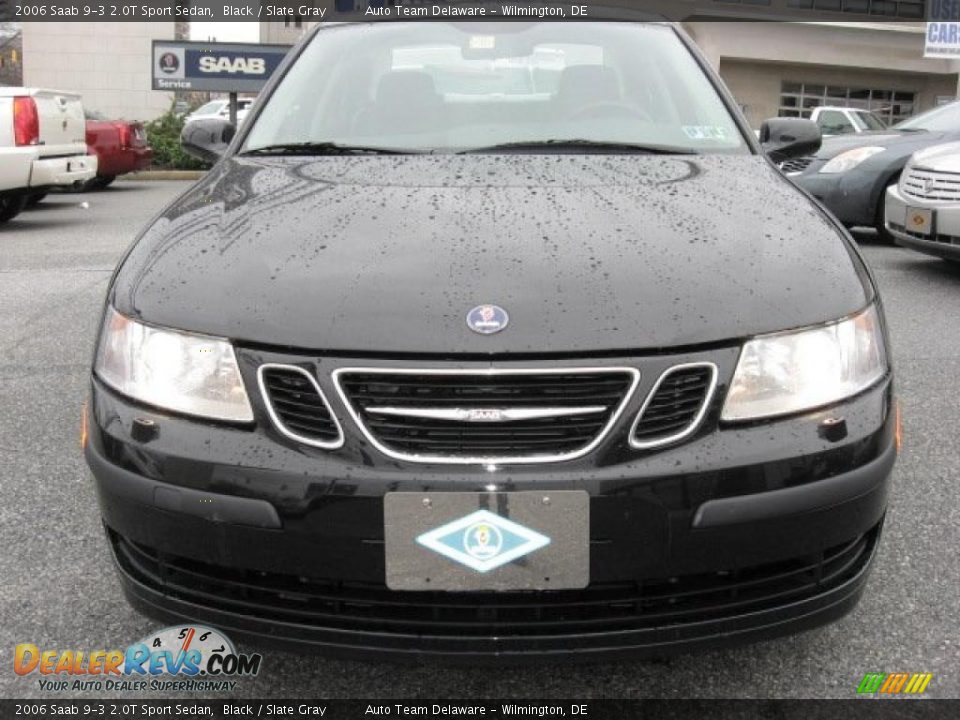 2006 Saab 9-3 2.0T Sport Sedan Black / Slate Gray Photo #3