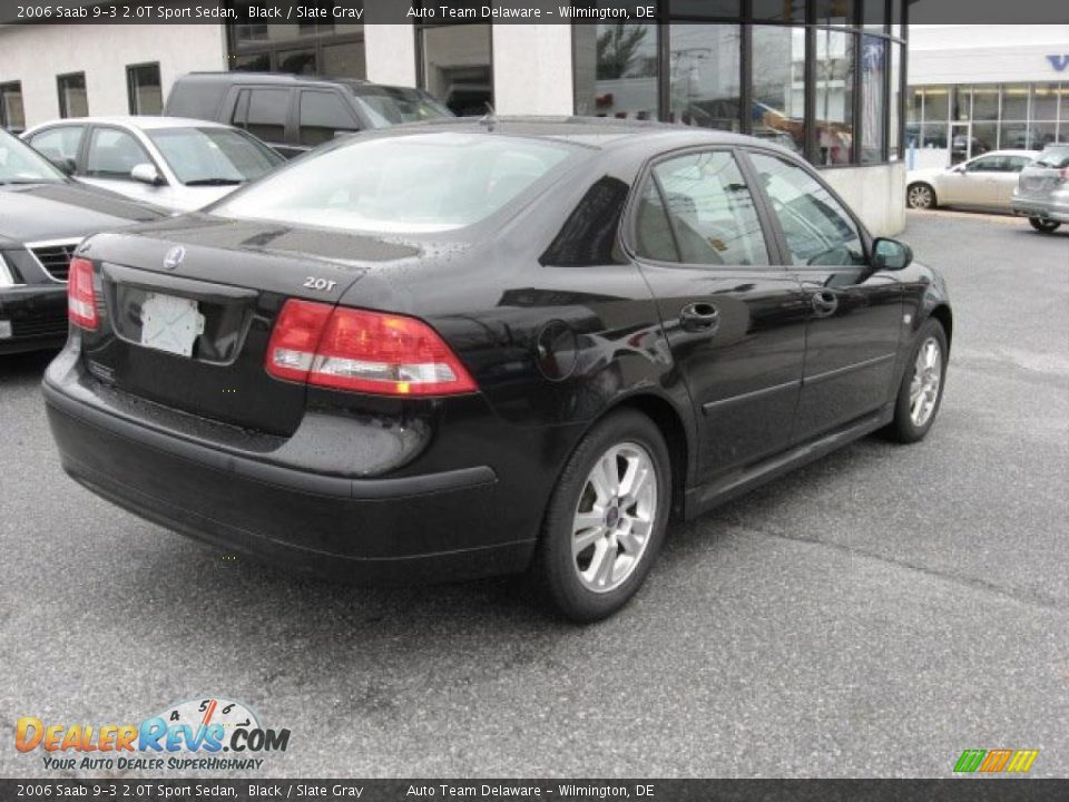 2006 Saab 9-3 2.0T Sport Sedan Black / Slate Gray Photo #6