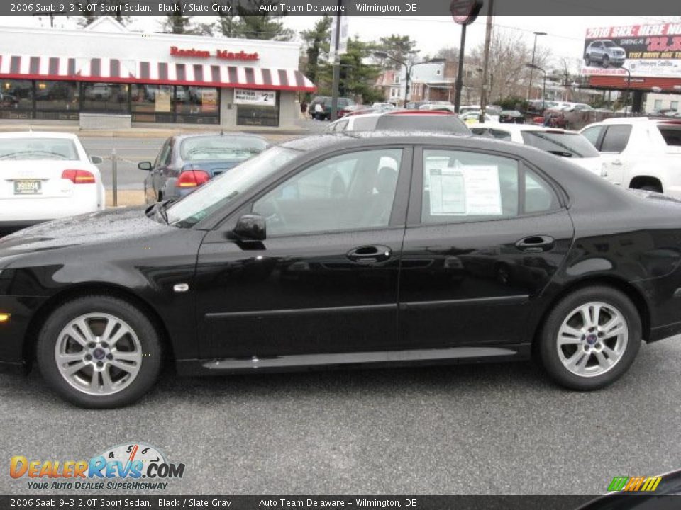 2006 Saab 9-3 2.0T Sport Sedan Black / Slate Gray Photo #9