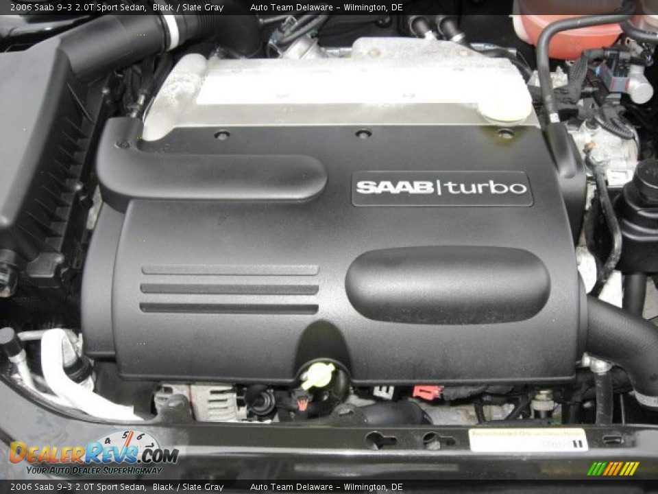 2006 Saab 9-3 2.0T Sport Sedan Black / Slate Gray Photo #10