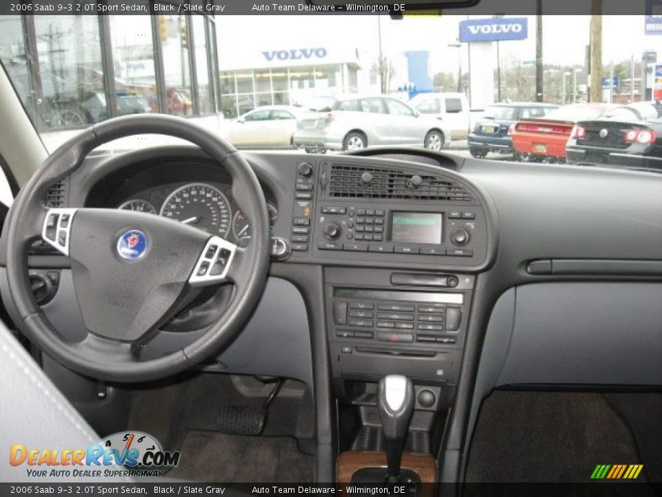 2006 Saab 9-3 2.0T Sport Sedan Black / Slate Gray Photo #12