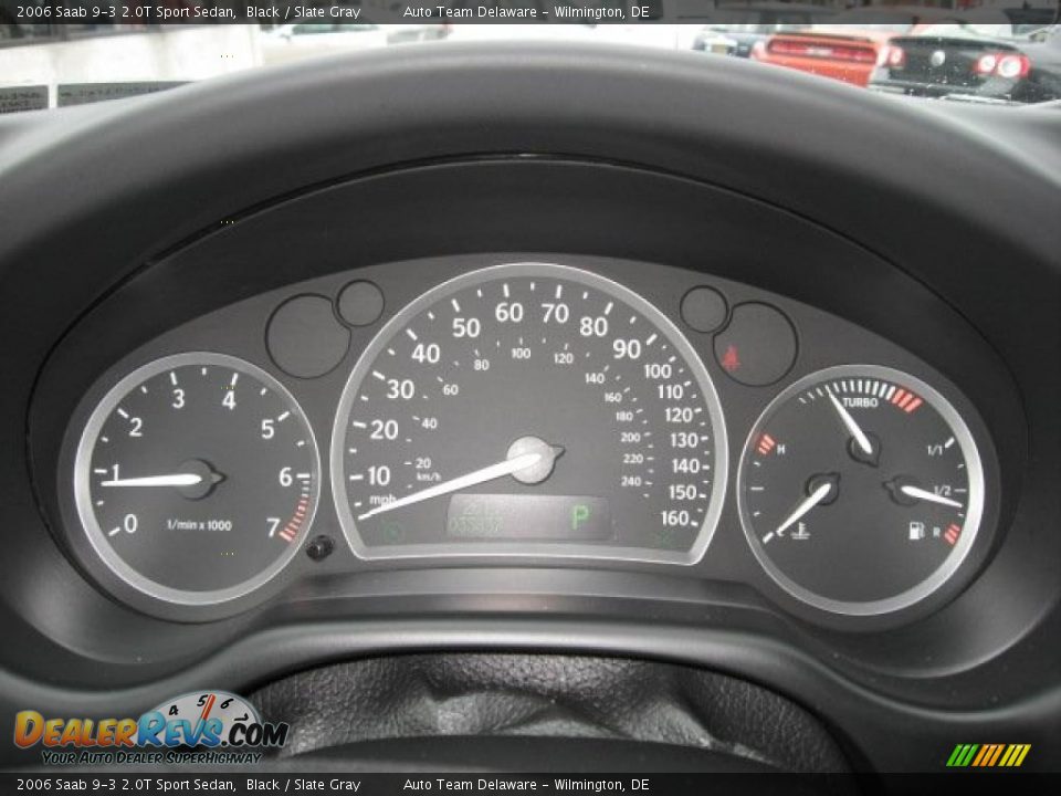 2006 Saab 9-3 2.0T Sport Sedan Black / Slate Gray Photo #13
