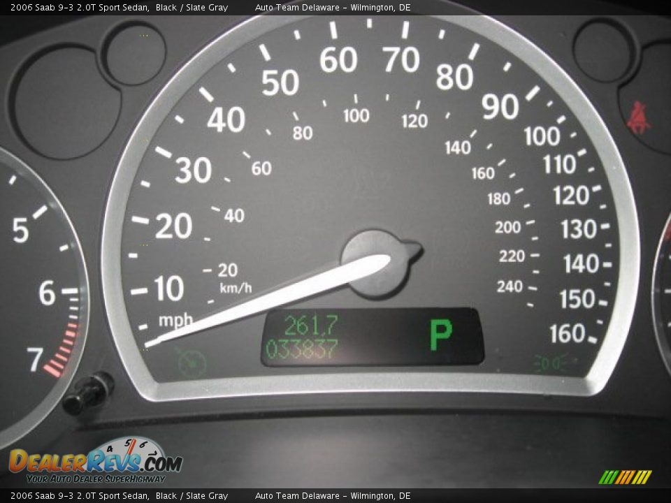 2006 Saab 9-3 2.0T Sport Sedan Black / Slate Gray Photo #14