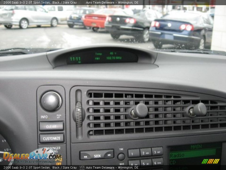 2006 Saab 9-3 2.0T Sport Sedan Black / Slate Gray Photo #15
