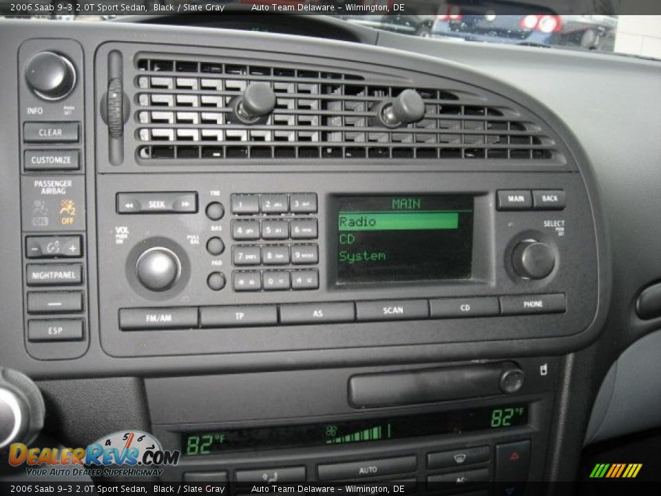 2006 Saab 9-3 2.0T Sport Sedan Black / Slate Gray Photo #16