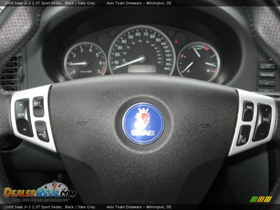 2006 Saab 9-3 2.0T Sport Sedan Black / Slate Gray Photo #19