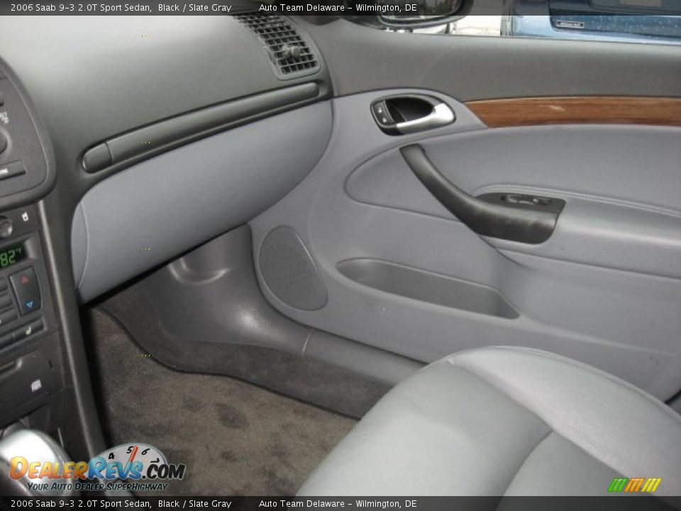 2006 Saab 9-3 2.0T Sport Sedan Black / Slate Gray Photo #21