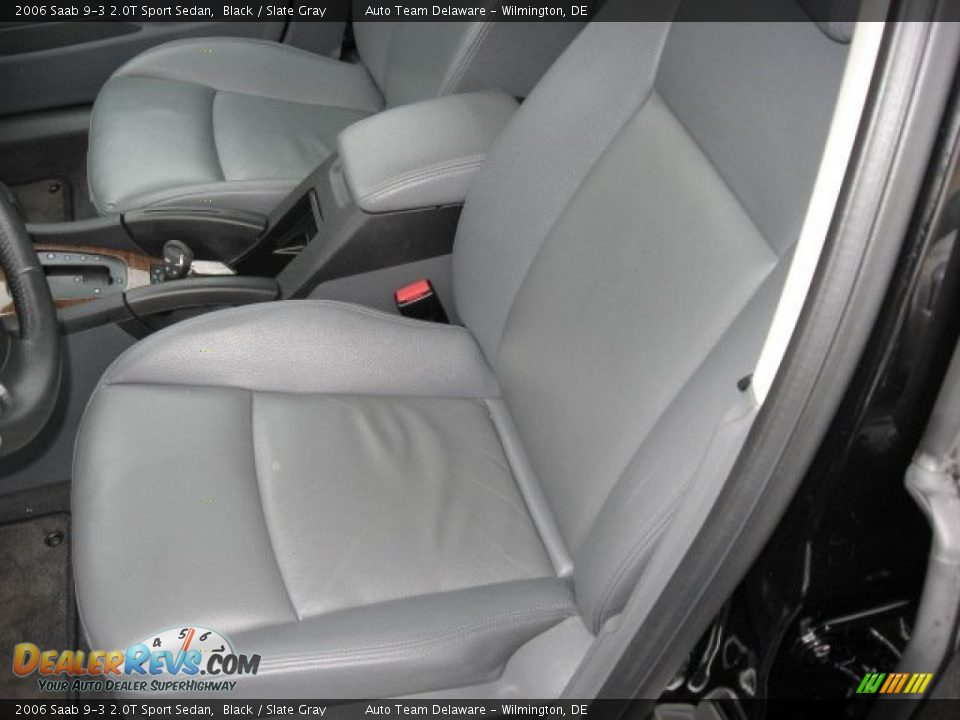 2006 Saab 9-3 2.0T Sport Sedan Black / Slate Gray Photo #23