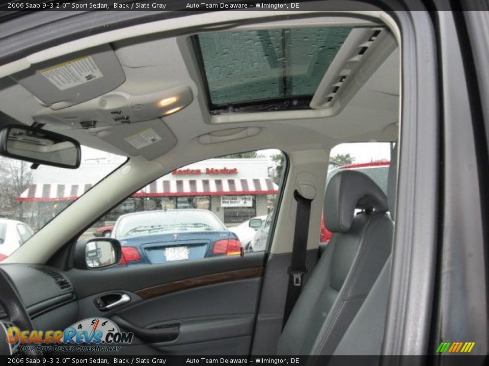2006 Saab 9-3 2.0T Sport Sedan Black / Slate Gray Photo #24