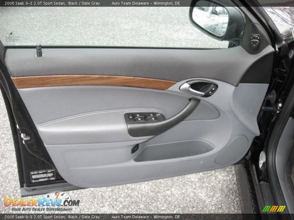 2006 Saab 9-3 2.0T Sport Sedan Black / Slate Gray Photo #25