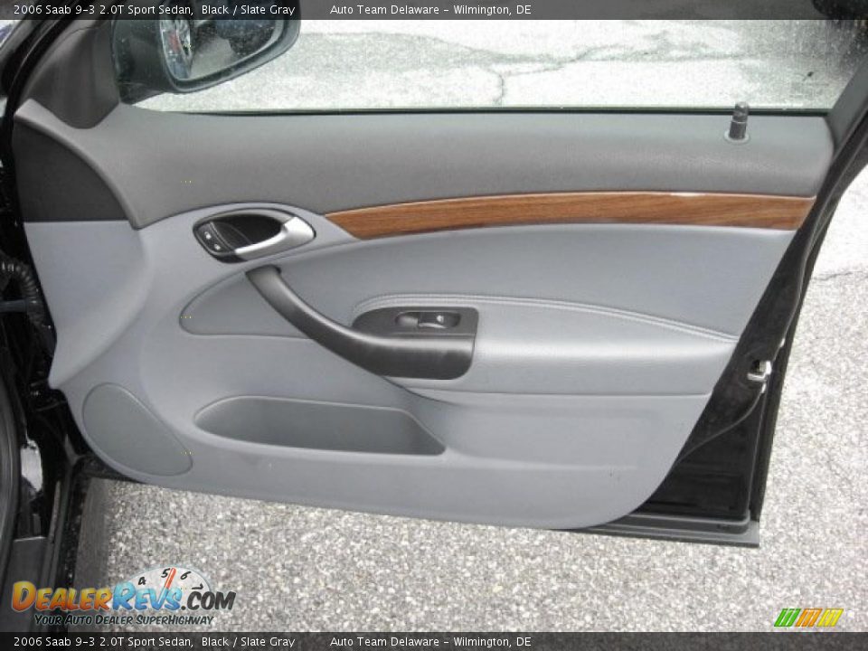 2006 Saab 9-3 2.0T Sport Sedan Black / Slate Gray Photo #26