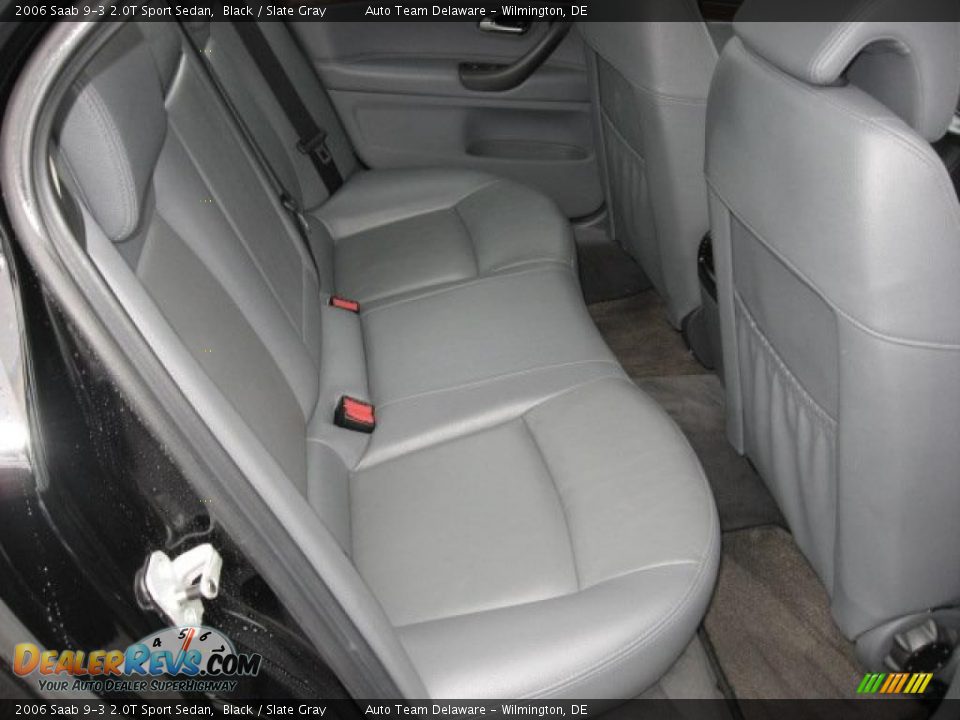 2006 Saab 9-3 2.0T Sport Sedan Black / Slate Gray Photo #29