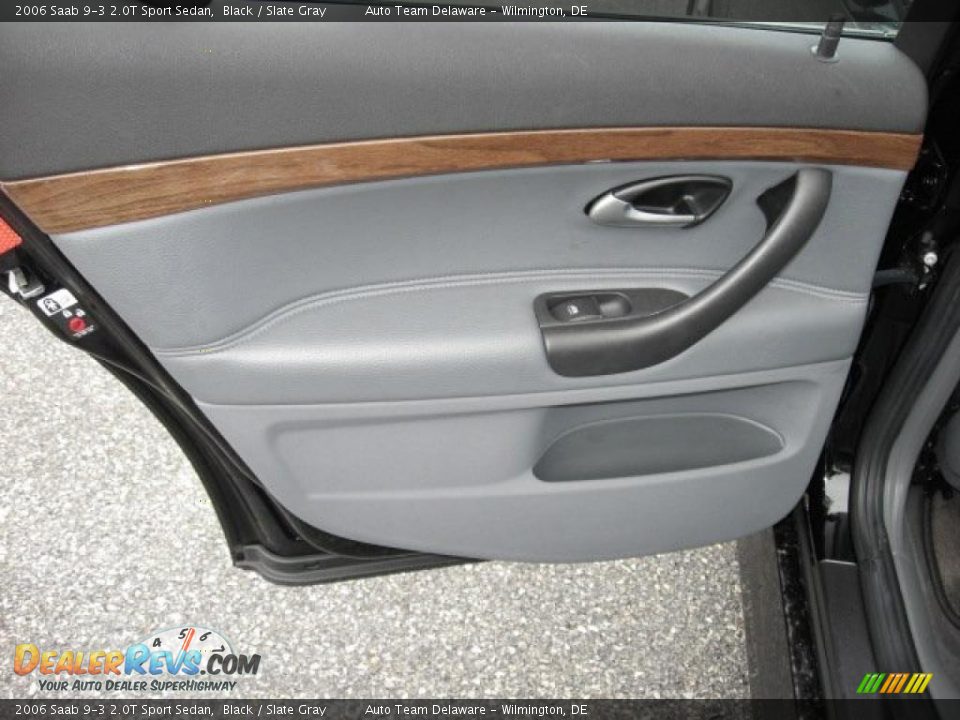 2006 Saab 9-3 2.0T Sport Sedan Black / Slate Gray Photo #31