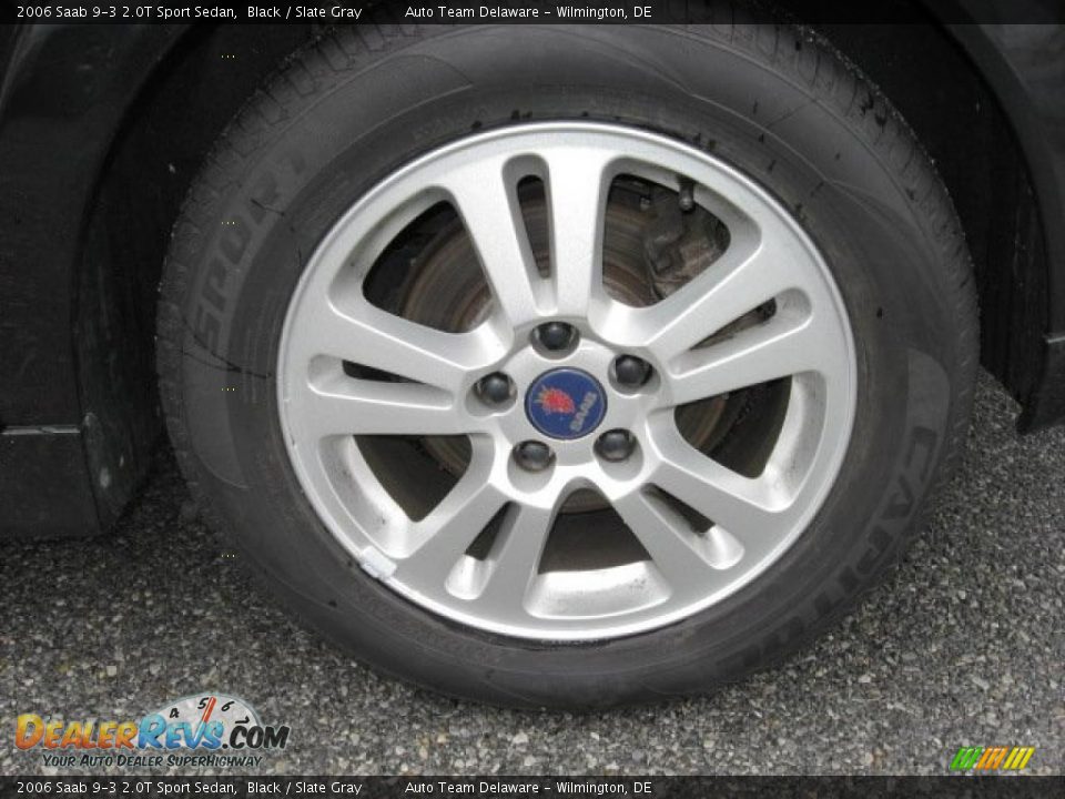 2006 Saab 9-3 2.0T Sport Sedan Black / Slate Gray Photo #32