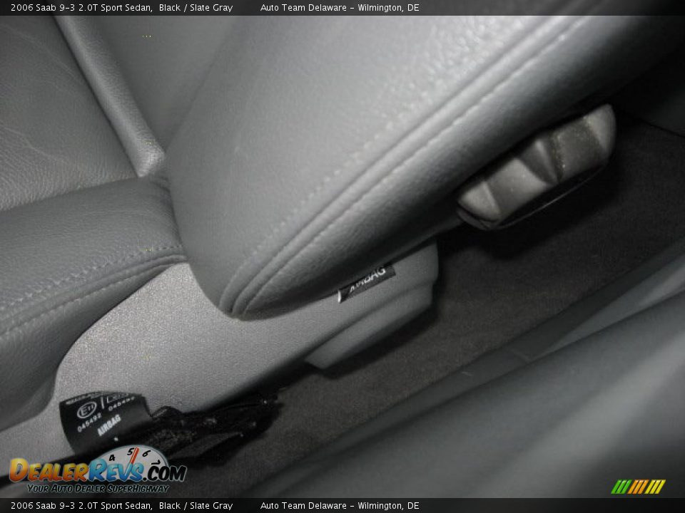 2006 Saab 9-3 2.0T Sport Sedan Black / Slate Gray Photo #36